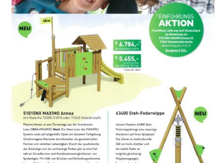 Spielgeräte-Aktion-Neuheiten!